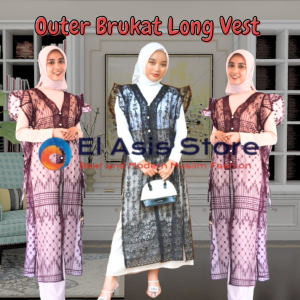 Outer Brokat Sapto / Long Vest