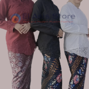 ATASAN KEBAYA ENCIM BORDIR - KEBAYA ENCIM MODERN - KEBAYA WISUDA - KEBAYA WANITA